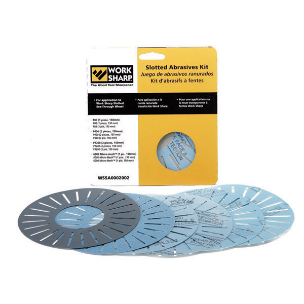 WORKSHARP 3000 6PCE SLOTTED ABRASIVE KIT 